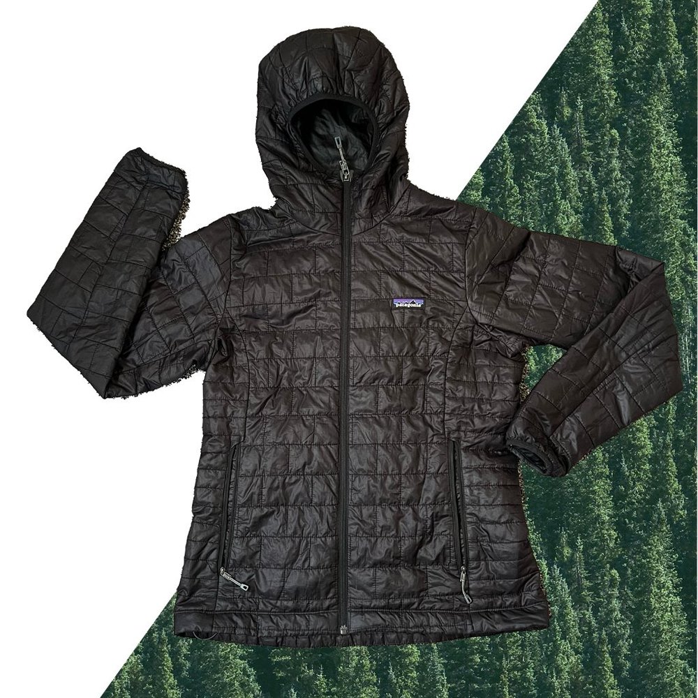 Patagonia Nano Puff Jacket Size Large Black